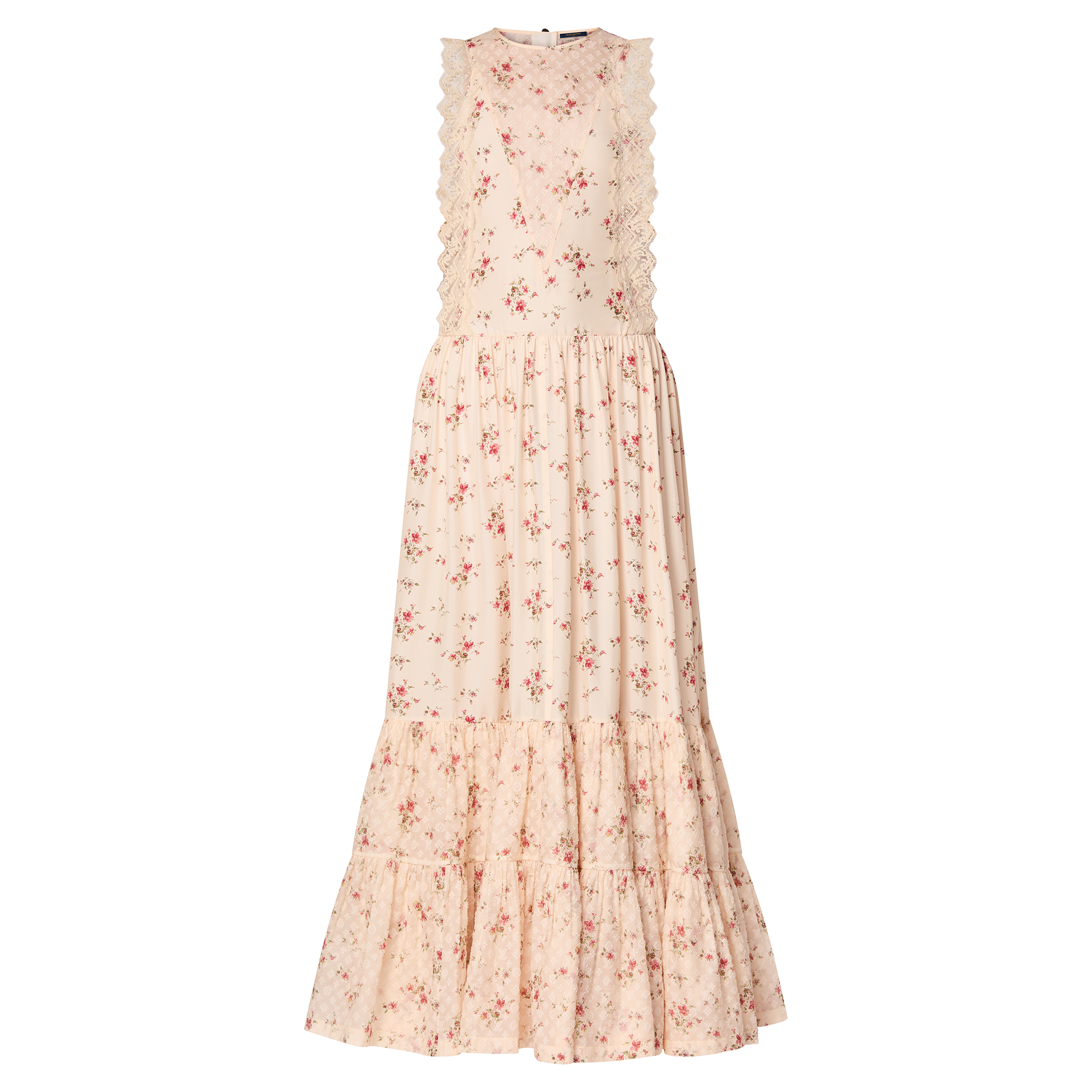 Lace Trim Floral Dress - Women - Ready-to-Wear | LOUIS VUITTON ®